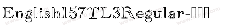 English157TL Regular字体转换